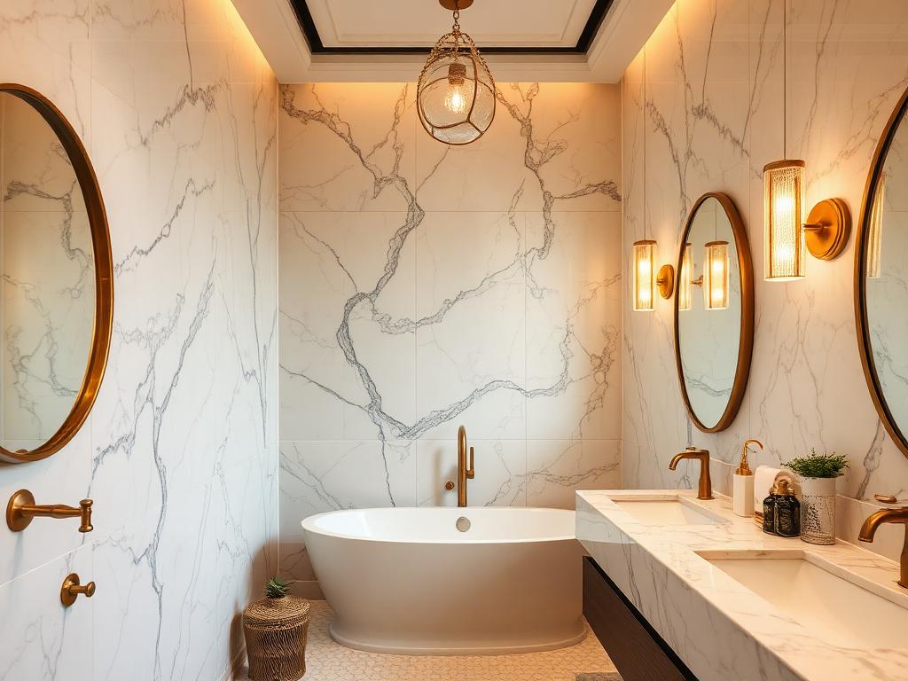 Marble bath suite