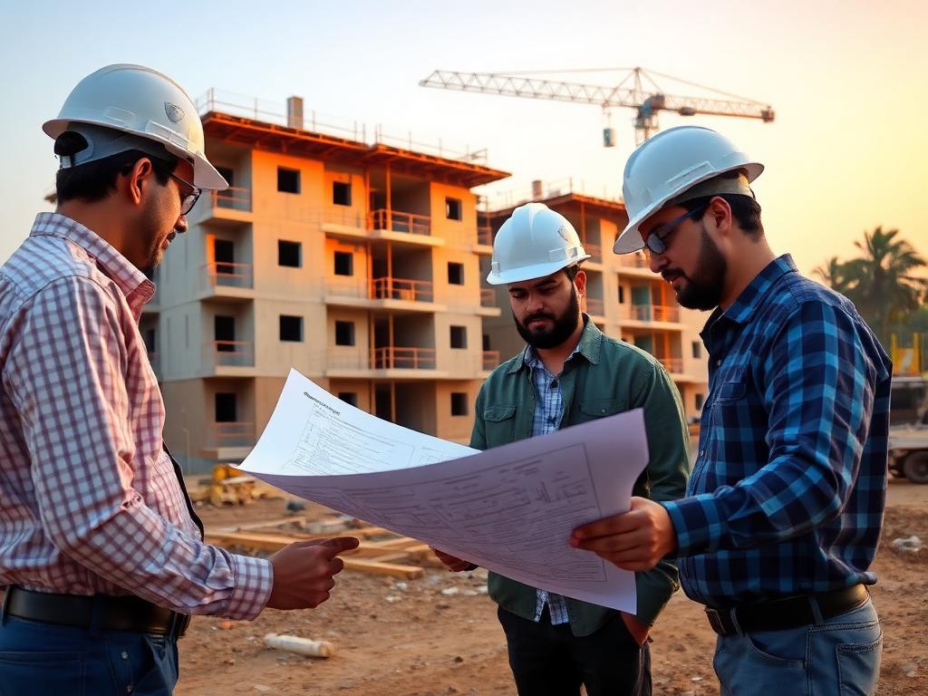 Active construction site